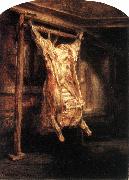 REMBRANDT Harmenszoon van Rijn The Flayed Ox oil